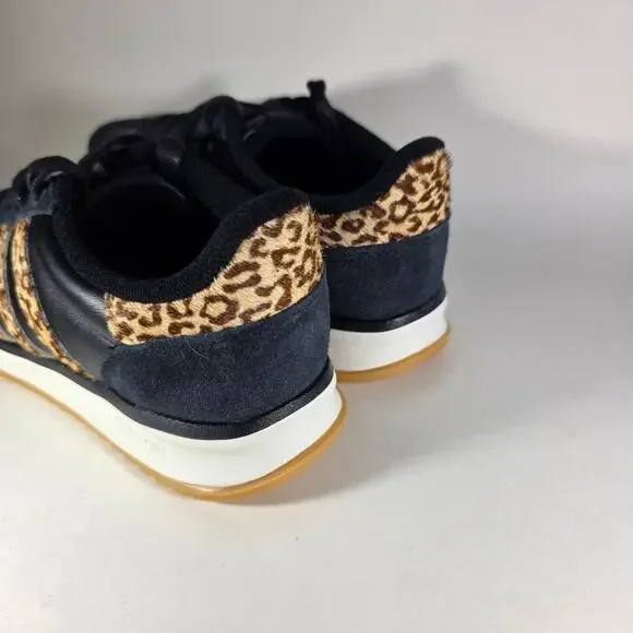 Adidas womens run 70s 2.0 core black leopard stripe sneakers size 7.5 - Picture 5 of 8